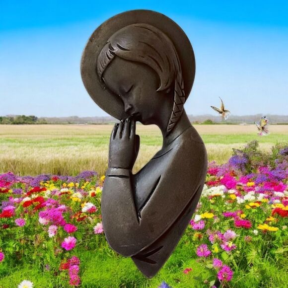 Wild Goose Studio Cast Wall Decor Plaque Madonna of Mercy Virgin Mary Ireland - Picture 12 of 15